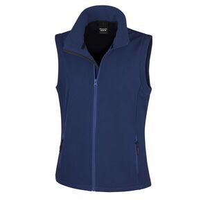 Result Core Womens/Ladies Printable Softshell Bodywarmer / Navy